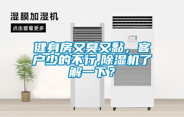 健身房又臭又黏，客戶少的不行,除濕機了解一下？