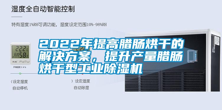 2022年提高臘腸烘干的解決方案，提升產量臘腸烘干型工業除濕機