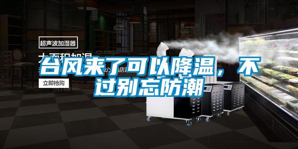 臺風來了可以降溫，不過別忘防潮