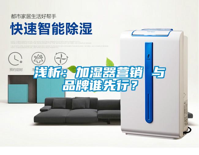 淺析：加濕器營銷 與品牌誰先行？