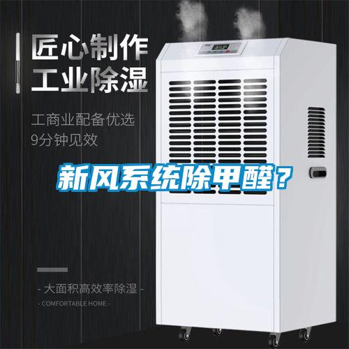 新風系統(tǒng)除甲醛？