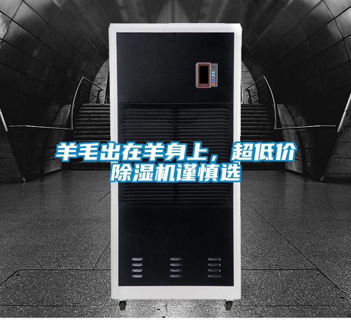羊毛出在羊身上，超低價除濕機謹慎選
