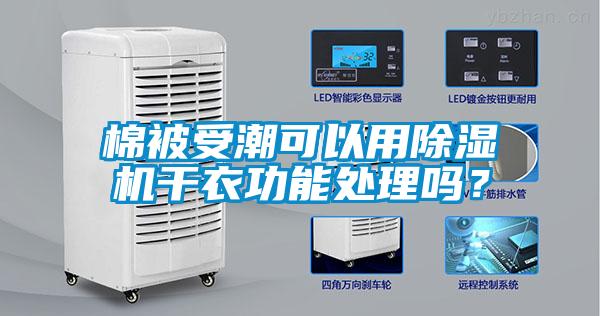 棉被受潮可以用除濕機干衣功能處理嗎？