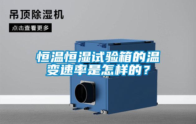 恒溫恒濕試驗(yàn)箱的溫變速率是怎樣的？