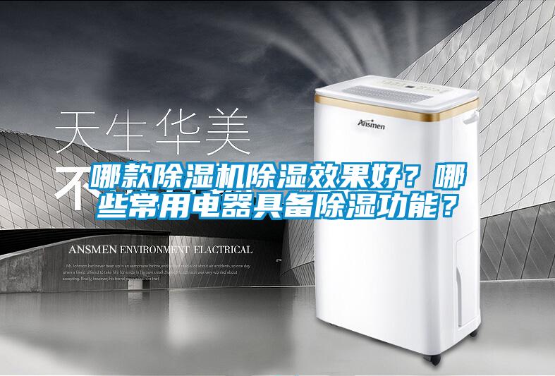 哪款除濕機除濕效果好？哪些常用電器具備除濕功能？