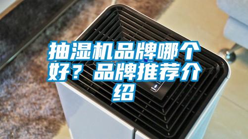 抽濕機品牌哪個好？品牌推薦介紹
