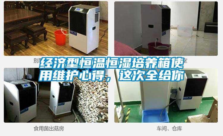 經(jīng)濟(jì)型恒溫恒濕培養(yǎng)箱使用維護(hù)心得，這次全給你