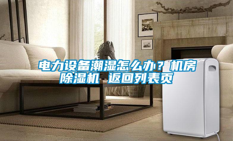 電力設(shè)備潮濕怎么辦？機(jī)房除濕機(jī) 返回列表頁