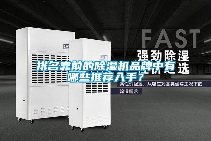排名靠前的除濕機品牌中有哪些推薦入手？