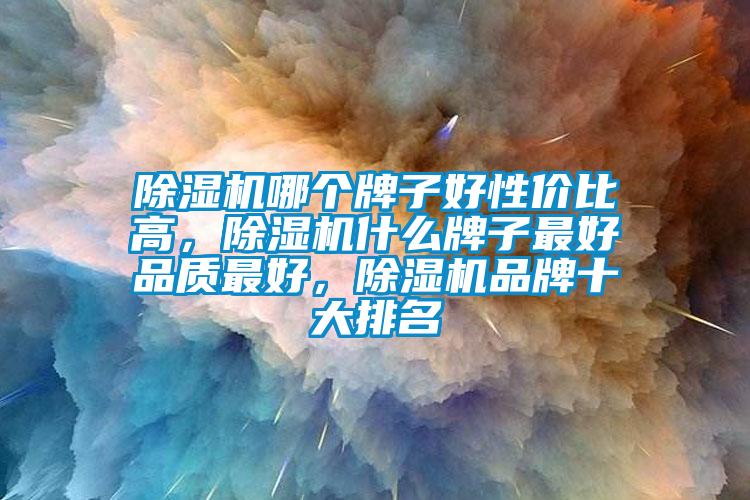 除濕機哪個牌子好性價比高，除濕機什么牌子最好品質最好，除濕機品牌十大排名
