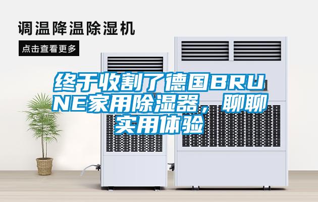 終于收割了德國BRUNE家用除濕器，聊聊實(shí)用體驗(yàn)