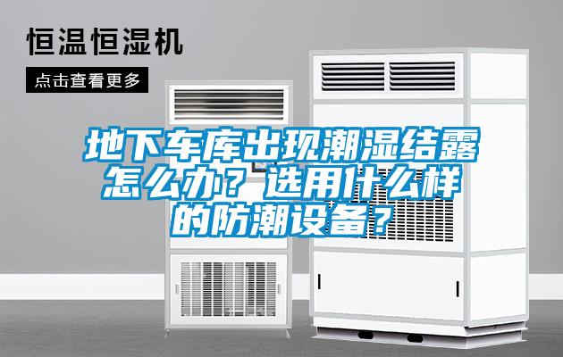 地下車庫出現潮濕結露怎么辦？選用什么樣的防潮設備？