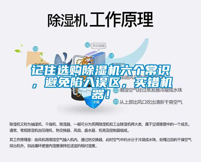 記住選購除濕機六個常識，避免陷入誤區(qū)，買錯機器！