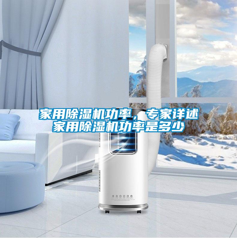 家用除濕機功率，專家詳述家用除濕機功率是多少