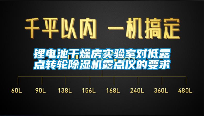 鋰電池干燥房實驗室對低露點(diǎn)轉(zhuǎn)輪除濕機(jī)露點(diǎn)儀的要求
