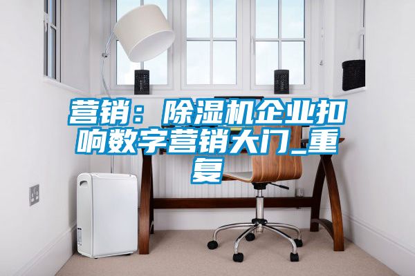 營(yíng)銷(xiāo)：除濕機(jī)企業(yè)扣響數(shù)字營(yíng)銷(xiāo)大門(mén)_重復(fù)