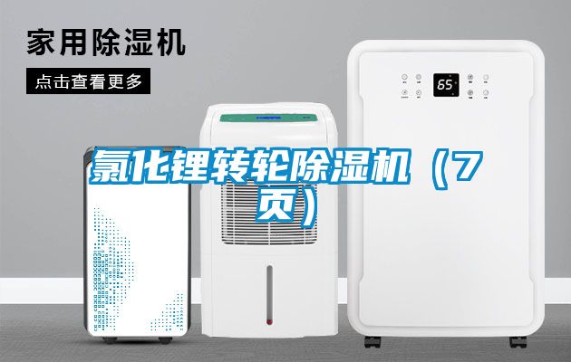 氯化鋰轉(zhuǎn)輪除濕機（7頁）