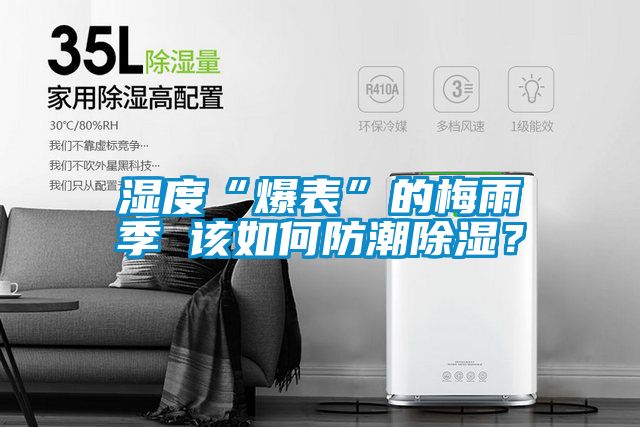 濕度“爆表”的梅雨季 該如何防潮除濕？