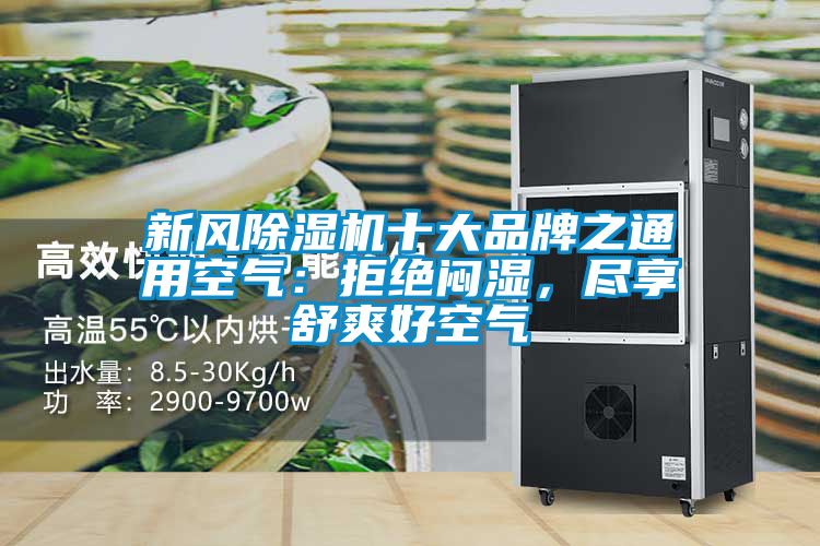 新風除濕機十大品牌之通用空氣：拒絕悶濕，盡享舒爽好空氣